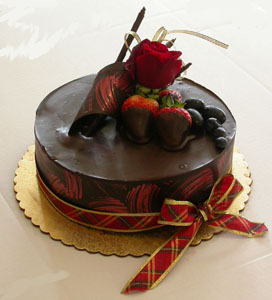 1 kg Eggless Dark Chocolate Cake