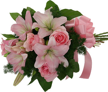 Pink roses Pink Lilies Bouquet